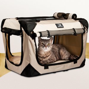 PetLuv Premium Soft-Sided Cat & Dog Carrier, Tan, Large
