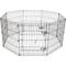 Show in main carousel: Petmate 8-Panel Wire Dog Exercise Pen with Door, Black, Intermediate slide 3 of 8