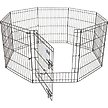 Show in main carousel: Petmate 8-Panel Wire Dog Exercise Pen with Door, Black, Intermediate slide 3 of 7