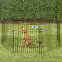 Petmate 8-Panel Wire Dog Exercise Pen with Door, Black, Medium