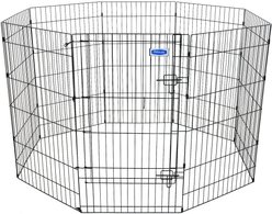 Petmate 8-Panel Wire Dog Exercise Pen with Door, Black, X-Large slide 2 of 4
