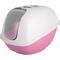 Show in main carousel: Petmate Basic Hooded Cat Litter Pan, Pearl White/Pink, Large slide 1 of 6