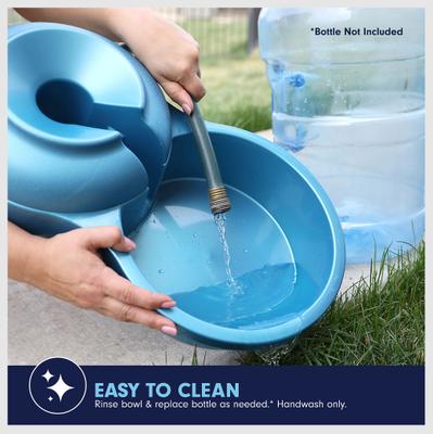 Show full view: Petmate Big Blue Outdoor Dog Water Bowl, 5-gal slide 7 of 11