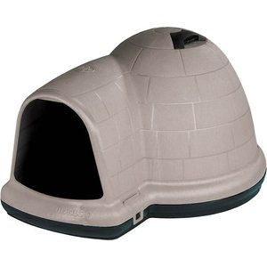 Petmate Dog House with Microban, Indigo Taupe/Black, Medium