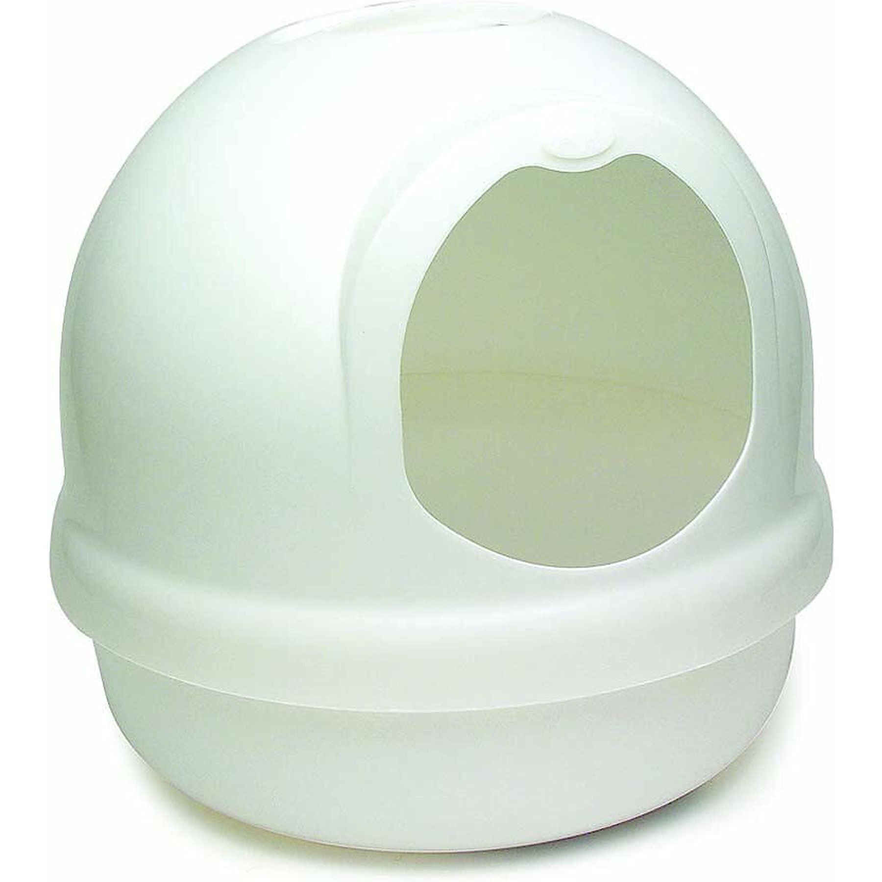 Petmate Dome Litter Box, Pearl Linen