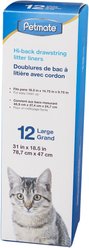 Petmate Drawstring Hi-Back Litter Pan Liners, Large