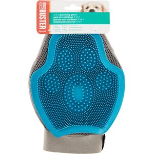 Petmate FurBuster 3-in-1 Dog Grooming Glove, Blue
