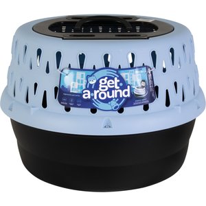 Petmate Get A Round Ergonomic Airline Approved Dog & Cat Carrier, Clear Sky, 19-in
