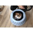 Show in main carousel: Petmate Get A Round Ergonomic Airline Approved Dog & Cat Carrier, Clear Sky, 19-in slide 6 of 10