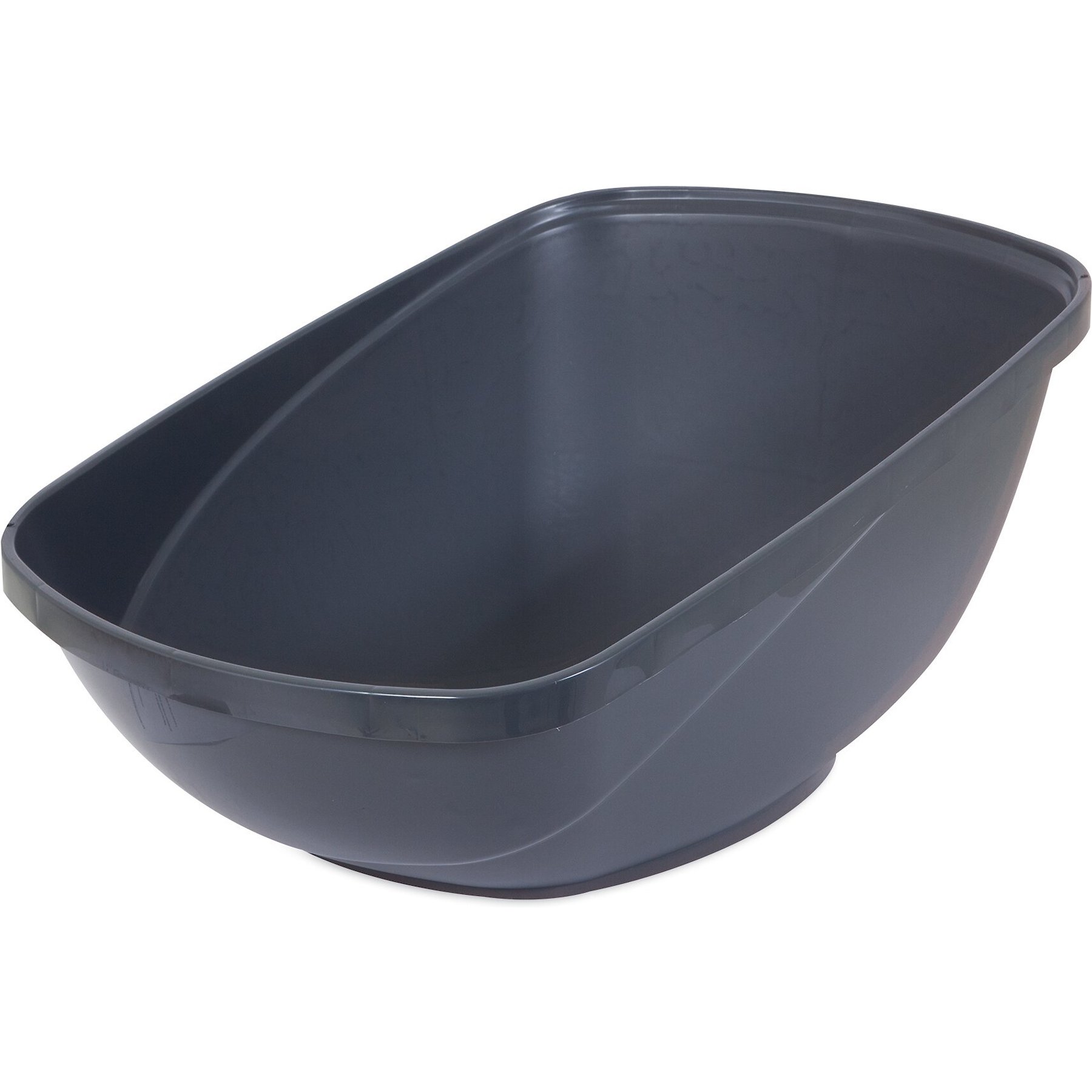Petmate Hi-Back Open Cat Litter Pan, Blue Steel, Jumbo