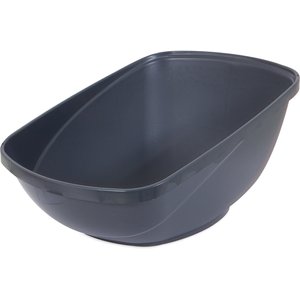 Petmate Hi-Back Open Cat Litter Pan, Blue Steel, Jumbo