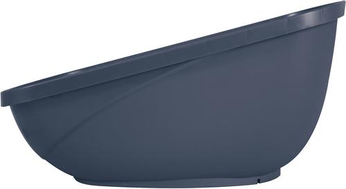 Show full view: Petmate Hi-Back Open Cat Litter Pan, Blue Steel, Jumbo slide 2 of 5