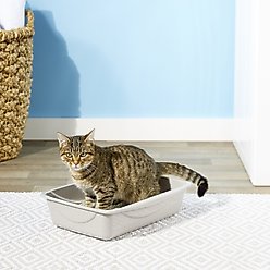 Petmate Litter Pan, Gray, Medium