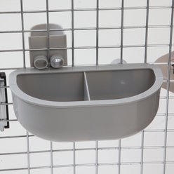 Petmate No-Spill Double Diner Plastic Kennel Dog Bowl, 1.6-cup slide 2 of 3