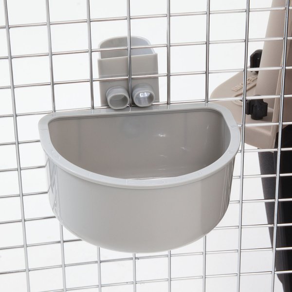 Petmate No-Spill Plastic Dog Kennel Bowl