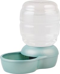 Petmate Pearl Replendish Waterer with Microban, Brushed Nickel, 2.5-gal