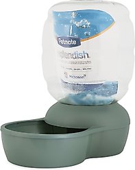 Petmate Pearl Replendish Waterer with Microban, Brushed Nickel, 4-gal