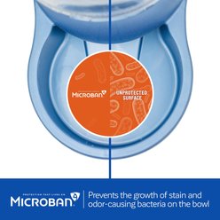 Petmate Pearl Replendish Waterer with Microban, Peacock Blue, 1-gal slide 2 of 7