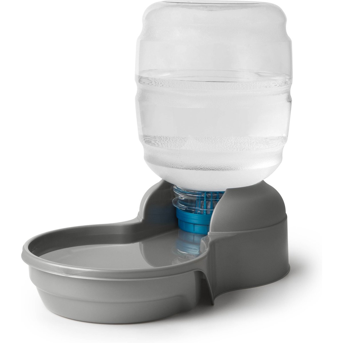 Petmate Pearl Replendish Waterer with Microban, Silver Grey, 4-gal