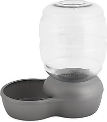 Petmate Pearl Replendish Waterer with Microban, Silver Grey, 4-gal