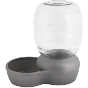 Petmate Pearl Replendish Waterer with Microban, Silver Grey, 4-gal