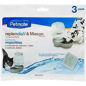 Petmate Replendish Charcoal Replacement Filters, 3 pack