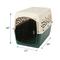 Show in main carousel: Petmate Ruff Maxx Dog & Cat Kennel, Off White/Green, 40-in, 70-90-lbs slide 3 of 10