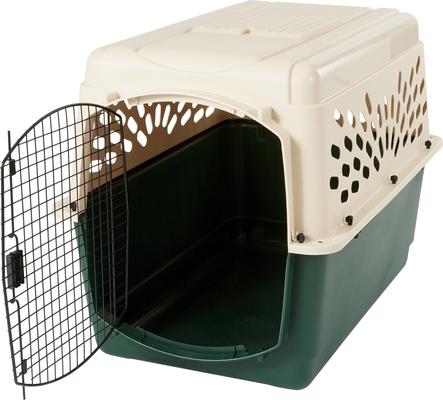Show full view: Petmate Ruff Maxx Dog & Cat Kennel, Off White/Green, 40-in, 70-90-lbs slide 5 of 10