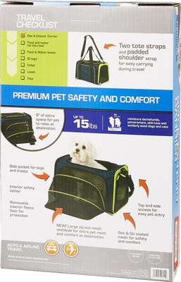 Show full view: Petmate See & Extend Dog & Cat Carrier Bag slide 9 of 12