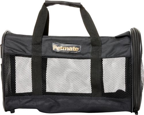 Show full view: Petmate Soft-Sided Dog & Cat Carrier Bag, Black, up to 10-lbs slide 5 of 11