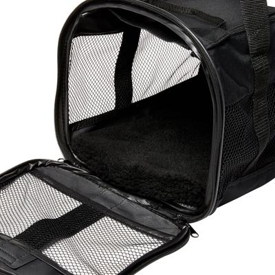 Show full view: Petmate Soft-Sided Dog & Cat Carrier Bag, Black, up to 10-lbs slide 6 of 11