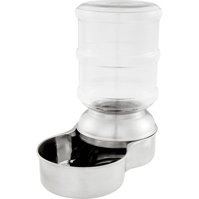 Petmate Petmate Stainless Steel Replendish Waterer, Small, 1-gal