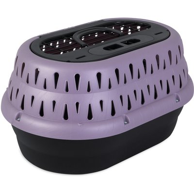Petmate Petmate Top Load Cat Kennel, Pearl Bubble Grape/Black