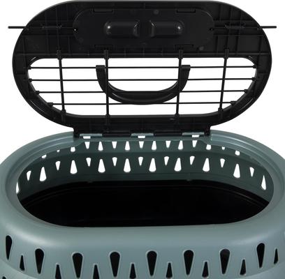 Show full view: Petmate Top Load Cat Kennel, Pearl Green Forest/Black slide 4 of 7