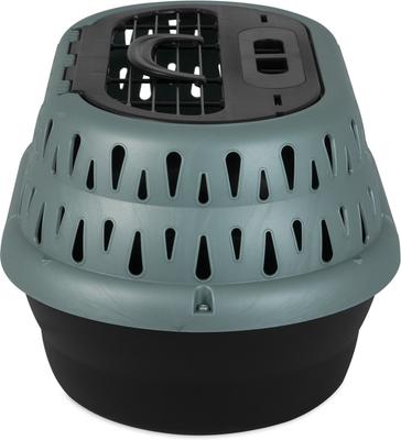 Show full view: Petmate Top Load Cat Kennel, Pearl Green Forest/Black slide 5 of 7