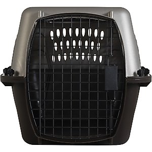 Petmate Two Door Top Load Dog & Cat Kennel, Tan, 24 inches, up to 15-lbs