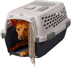 Petmate Vari Dog & Cat Kennel, Tan, 19-in, up to 10-lbs