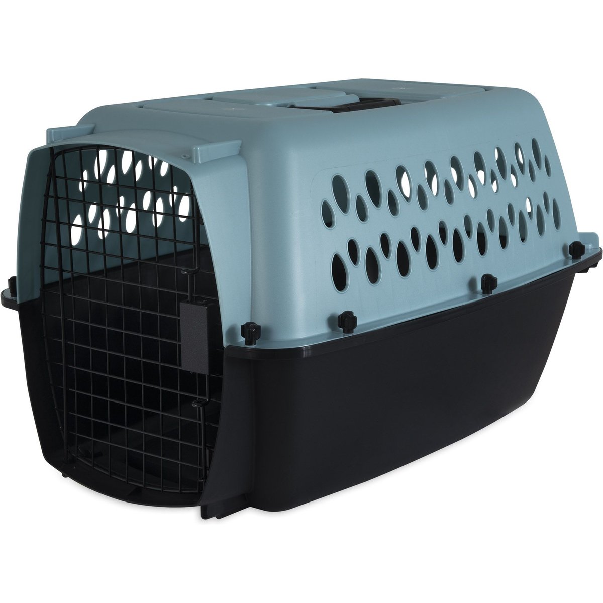 Petmate Vari Portable Dog & Cat Kennel, 24-in, Pearl Blue