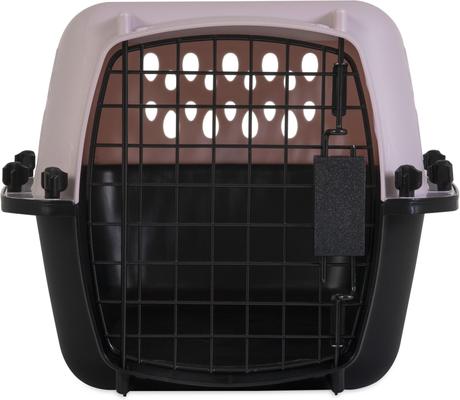 Show full view: Petmate Vari Portable Dog & Cat Kennel, Pearl Pink/Black, 19-in, up to 10-lbs slide 4 of 11