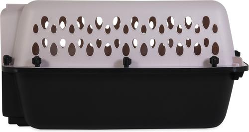 Show full view: Petmate Vari Portable Dog & Cat Kennel, Pearl Pink/Black, 19-in, up to 10-lbs slide 5 of 11