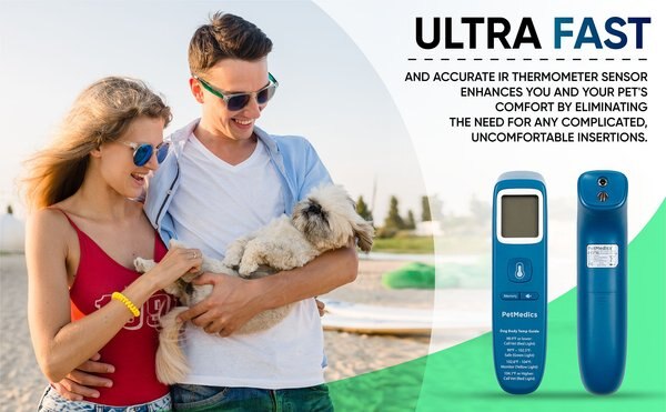 Image showcasing PETMEDICS Non-Contact Dog Thermometer, Blue - Chewy.com