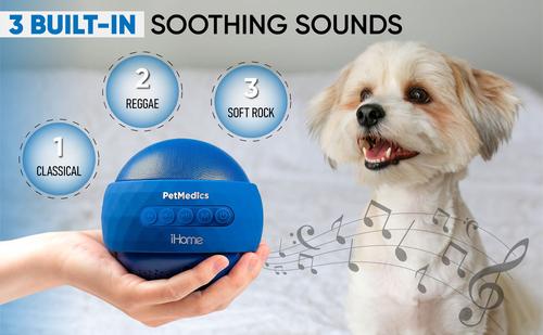 Show full view: PetMedics Premium Pet Sound Soother with Noise Detecting Microphones, Blue slide 4 of 7