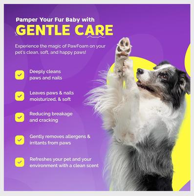 Show full view: Petnatics The Original PawFoam Dog & Cat Grooming Foam, Purple, 5-fl oz bottle slide 4 of 10