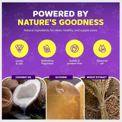 Show full view: Petnatics The Original PawFoam Dog & Cat Grooming Foam, Purple, 5-fl oz bottle slide 5 of 10