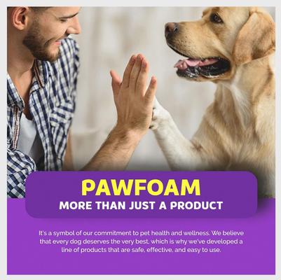 Show full view: Petnatics The Original PawFoam Dog & Cat Grooming Foam, Purple, 5-fl oz bottle slide 7 of 10