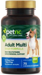 PetNC Natural Care Adult Multi Daily Formula Dog Supplement, 75 count