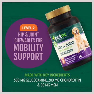 Show full view: petnc Hip & Joint Daily Health Level 2 Chewable Tablet Dog Supplement, 60 count slide 7 of 9