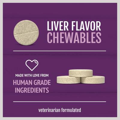 Show full view: petnc Hip & Joint Daily Health Level 4 Liver Flavor Chewable Tablet Dog Supplement, 150 count slide 5 of 9