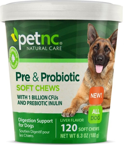 petnc Pre & Probiotic Soft Chews Digestive Supplement for Dogs, 120 count