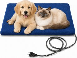 PetNF Outdoor Heating Pad Auto Temperature Control, Waterproof Washable Cover, Safe Power Restart Dog & Cat Blanket, 19.6 x 15.7-in, NavyBlue slide 1 of 7
